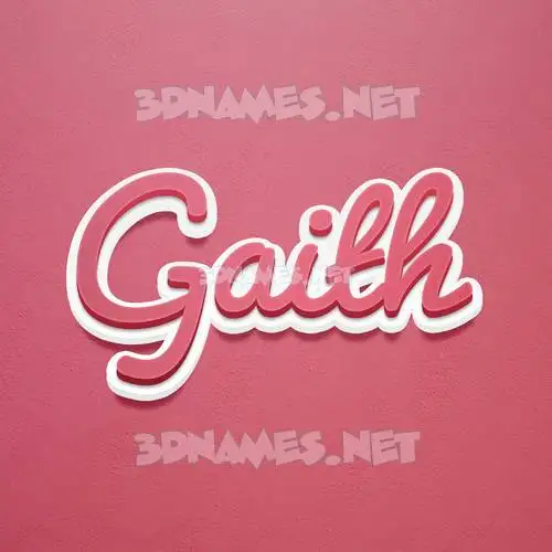 gaith in Red Scribble style - 3D name wallpaper gaith in Red Scribble style - 3D name wallpaper