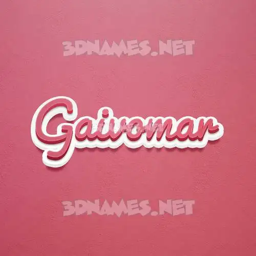gaivomar in Red Scribble style - 3D name wallpaper gaivomar in Red Scribble style - 3D name wallpaper
