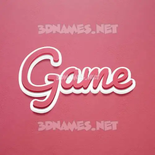 game in Red Scribble style - 3D name wallpaper game in Red Scribble style - 3D name wallpaper
