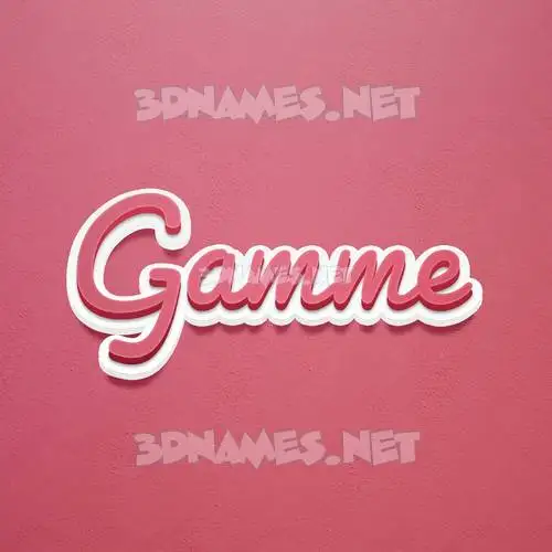 gamme in Red Scribble style - 3D name wallpaper gamme in Red Scribble style - 3D name wallpaper