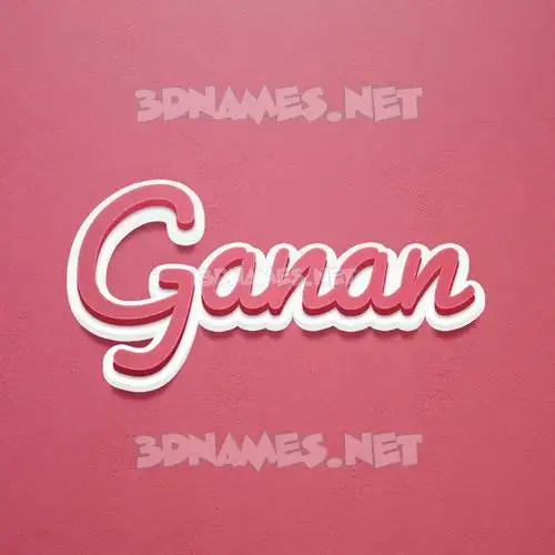 ganan in Red Scribble style - 3D name wallpaper ganan in Red Scribble style - 3D name wallpaper