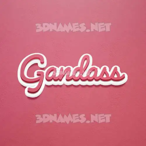 gandass in Red Scribble style - 3D name wallpaper gandass in Red Scribble style - 3D name wallpaper
