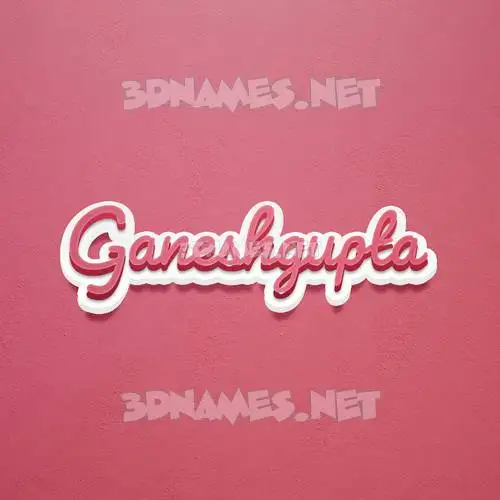 ganeshgupta in Red Scribble style - 3D name wallpaper ganeshgupta in Red Scribble style - 3D name wallpaper