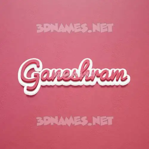 ganeshram in Red Scribble style - 3D name wallpaper ganeshram in Red Scribble style - 3D name wallpaper