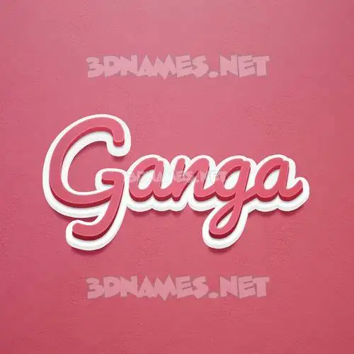 ganga in Red Scribble style - 3D name wallpaper ganga in Red Scribble style - 3D name wallpaper