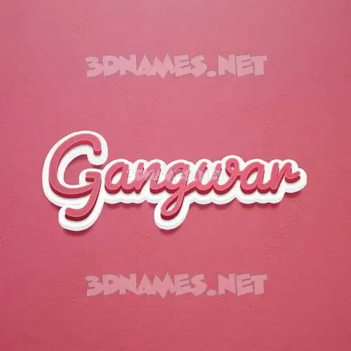 gangwar in Red Scribble style - 3D name wallpaper gangwar in Red Scribble style - 3D name wallpaper