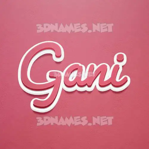 gani in Red Scribble style - 3D name wallpaper gani in Red Scribble style - 3D name wallpaper