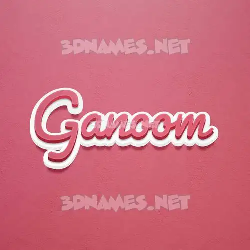 ganoom in Red Scribble style - 3D name wallpaper ganoom in Red Scribble style - 3D name wallpaper