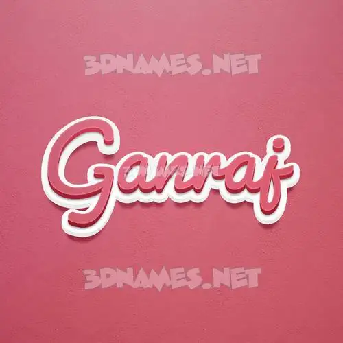 ganraj in Red Scribble style - 3D name wallpaper ganraj in Red Scribble style - 3D name wallpaper