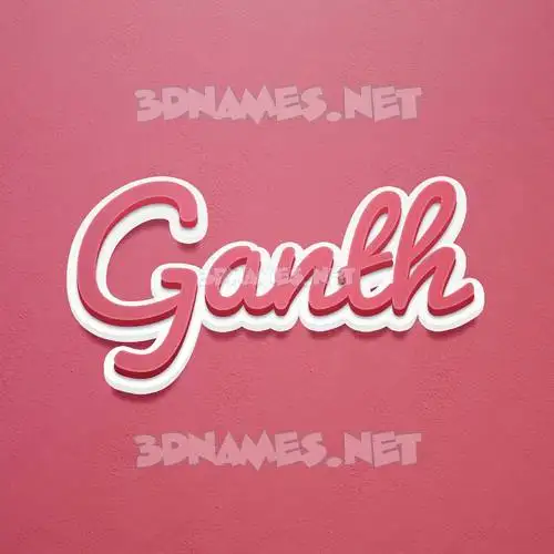 ganth in Red Scribble style - 3D name wallpaper ganth in Red Scribble style - 3D name wallpaper