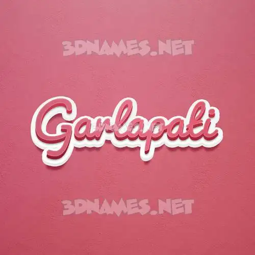 garlapati in Red Scribble style - 3D name wallpaper garlapati in Red Scribble style - 3D name wallpaper