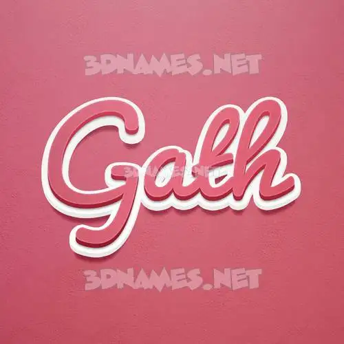gath in Red Scribble style - 3D name wallpaper gath in Red Scribble style - 3D name wallpaper