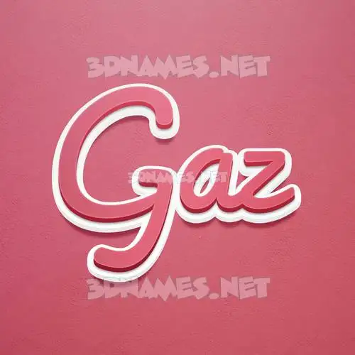 gaz in Red Scribble style - 3D name wallpaper gaz in Red Scribble style - 3D name wallpaper
