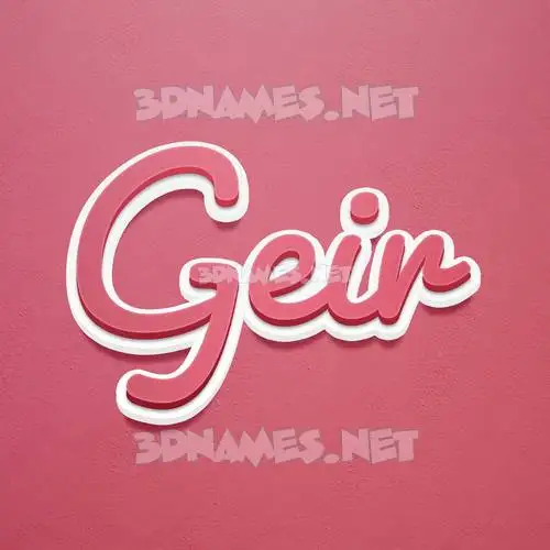 geir in Red Scribble style - 3D name wallpaper geir in Red Scribble style - 3D name wallpaper