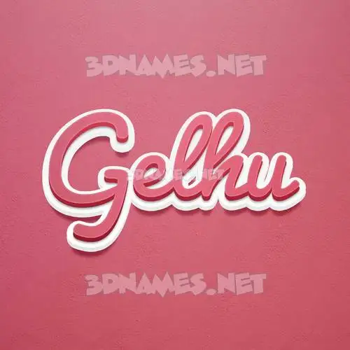 gelhu in Red Scribble style - 3D name wallpaper gelhu in Red Scribble style - 3D name wallpaper