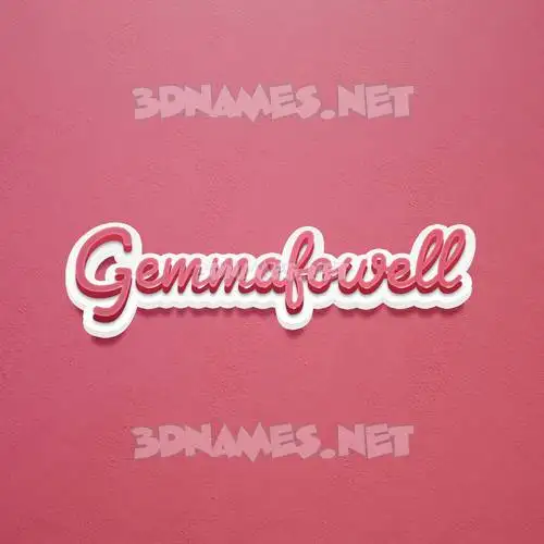 gemmafowell in Red Scribble style - 3D name wallpaper gemmafowell in Red Scribble style - 3D name wallpaper