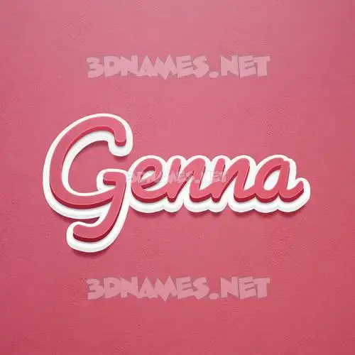 genna in Red Scribble style - 3D name wallpaper genna in Red Scribble style - 3D name wallpaper