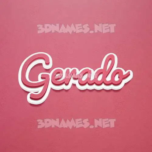gerado in Red Scribble style - 3D name wallpaper gerado in Red Scribble style - 3D name wallpaper