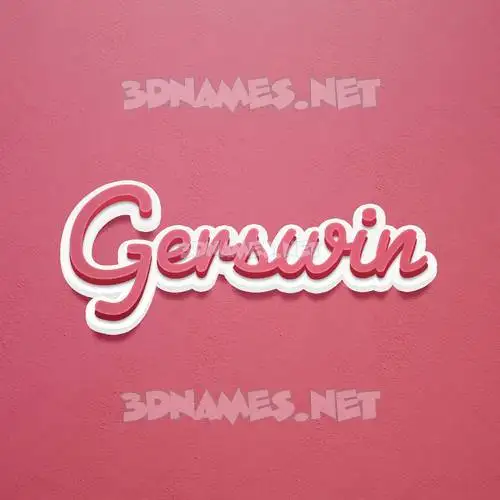 gerswin in Red Scribble style - 3D name wallpaper gerswin in Red Scribble style - 3D name wallpaper