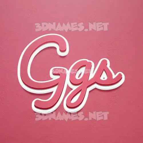 ggs in Red Scribble style - 3D name wallpaper ggs in Red Scribble style - 3D name wallpaper