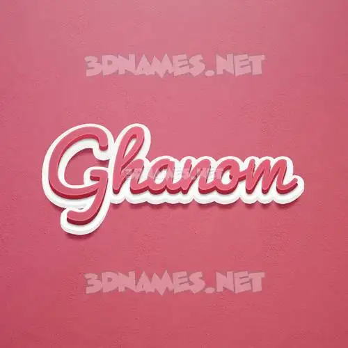 ghanom in Red Scribble style - 3D name wallpaper ghanom in Red Scribble style - 3D name wallpaper