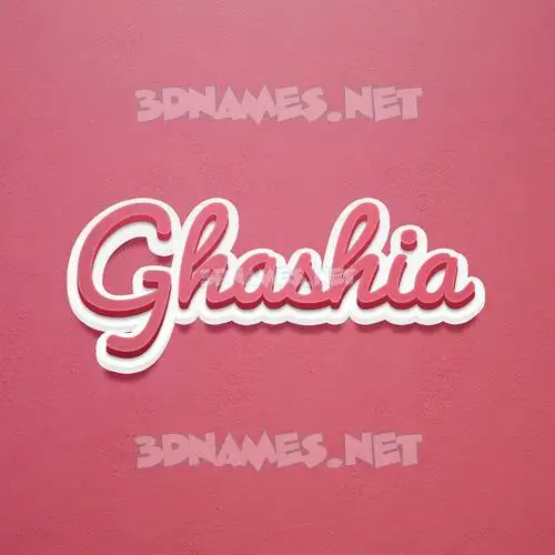 ghashia in Red Scribble style - 3D name wallpaper ghashia in Red Scribble style - 3D name wallpaper