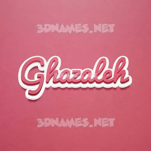 ghazaleh in Red Scribble style - 3D name wallpaper ghazaleh in Red Scribble style - 3D name wallpaper
