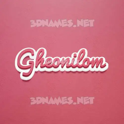 gheonilom in Red Scribble style - 3D name wallpaper gheonilom in Red Scribble style - 3D name wallpaper