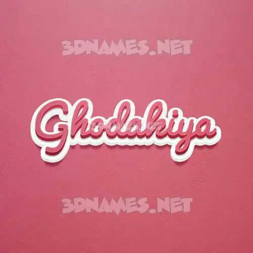 ghodakiya in Red Scribble style - 3D name wallpaper ghodakiya in Red Scribble style - 3D name wallpaper