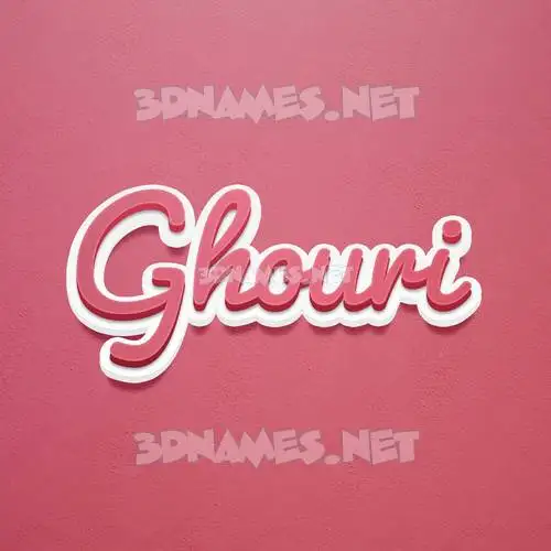 ghouri in Red Scribble style - 3D name wallpaper ghouri in Red Scribble style - 3D name wallpaper