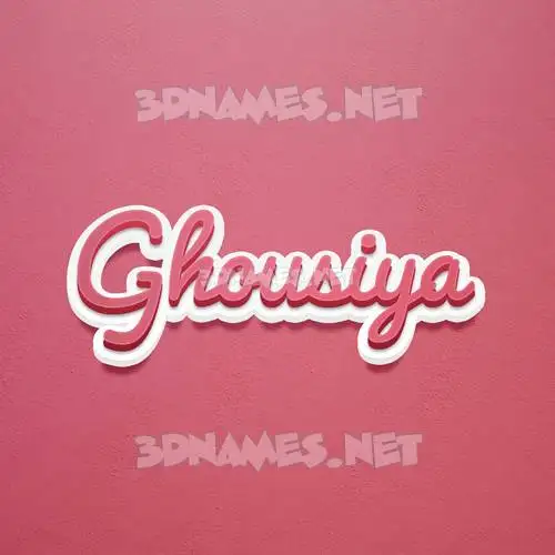 ghousiya in Red Scribble style - 3D name wallpaper ghousiya in Red Scribble style - 3D name wallpaper