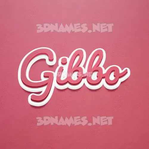 gibbo in Red Scribble style - 3D name wallpaper gibbo in Red Scribble style - 3D name wallpaper
