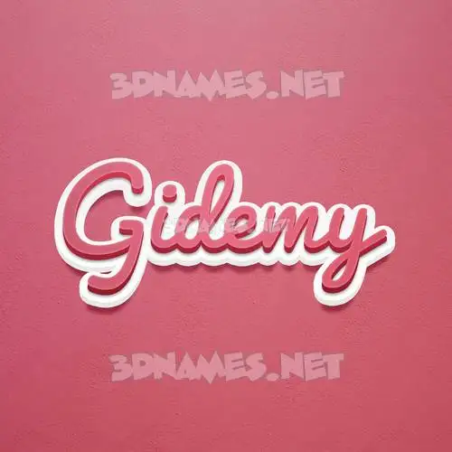 gidemy in Red Scribble style - 3D name wallpaper gidemy in Red Scribble style - 3D name wallpaper