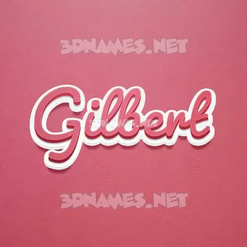 gilbert in Red Scribble style - 3D name wallpaper gilbert in Red Scribble style - 3D name wallpaper