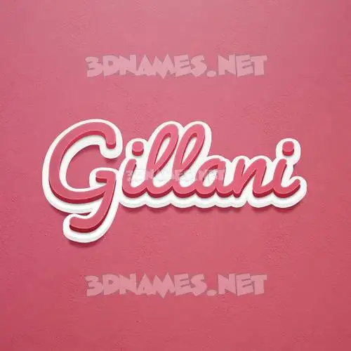 gillani in Red Scribble style - 3D name wallpaper gillani in Red Scribble style - 3D name wallpaper