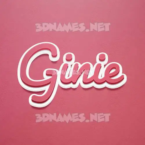 ginie in Red Scribble style - 3D name wallpaper ginie in Red Scribble style - 3D name wallpaper