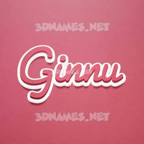 ginnu in Red Scribble style - 3D name wallpaper ginnu in Red Scribble style - 3D name wallpaper