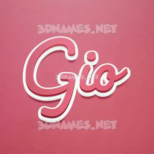 gio in Red Scribble style - 3D name wallpaper gio in Red Scribble style - 3D name wallpaper