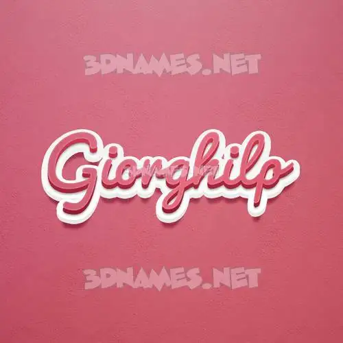 giorghilp in Red Scribble style - 3D name wallpaper giorghilp in Red Scribble style - 3D name wallpaper