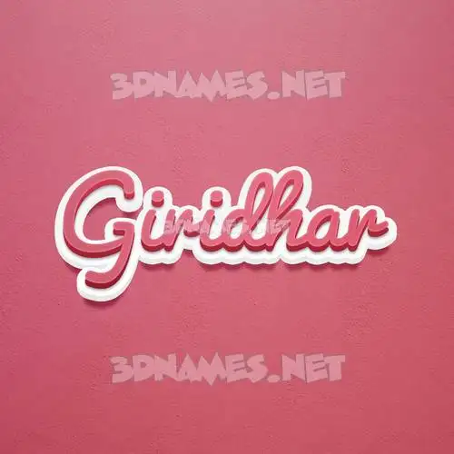 giridhar in Red Scribble style - 3D name wallpaper giridhar in Red Scribble style - 3D name wallpaper