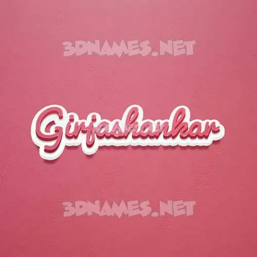 girjashankar in Red Scribble style - 3D name wallpaper girjashankar in Red Scribble style - 3D name wallpaper