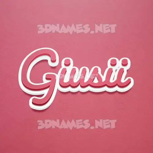 giusii in Red Scribble style - 3D name wallpaper giusii in Red Scribble style - 3D name wallpaper