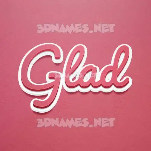 glad in Red Scribble style - 3D name wallpaper glad in Red Scribble style - 3D name wallpaper