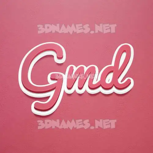 gmd in Red Scribble style - 3D name wallpaper gmd in Red Scribble style - 3D name wallpaper