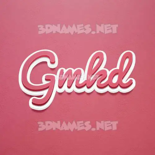 gmkd in Red Scribble style - 3D name wallpaper gmkd in Red Scribble style - 3D name wallpaper