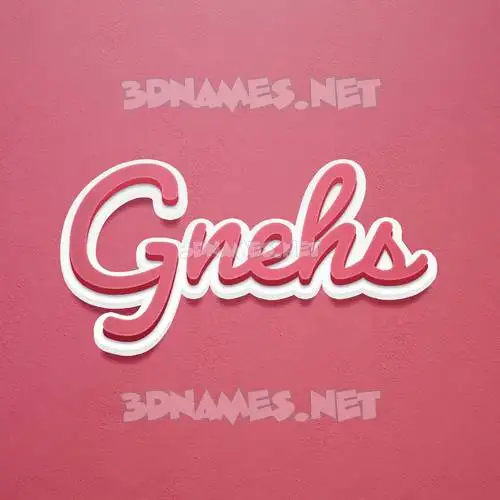 gnehs in Red Scribble style - 3D name wallpaper gnehs in Red Scribble style - 3D name wallpaper
