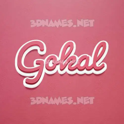 gokal in Red Scribble style - 3D name wallpaper gokal in Red Scribble style - 3D name wallpaper