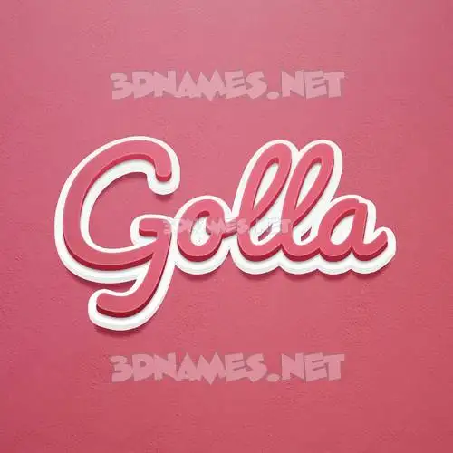 golla in Red Scribble style - 3D name wallpaper golla in Red Scribble style - 3D name wallpaper