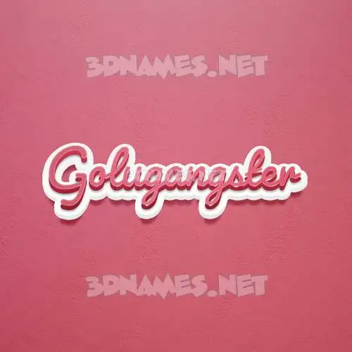 golugangster in Red Scribble style - 3D name wallpaper golugangster in Red Scribble style - 3D name wallpaper
