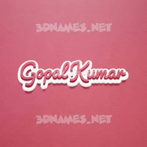 gopal kumar in Red Scribble style - 3D name wallpaper gopal kumar in Red Scribble style - 3D name wallpaper